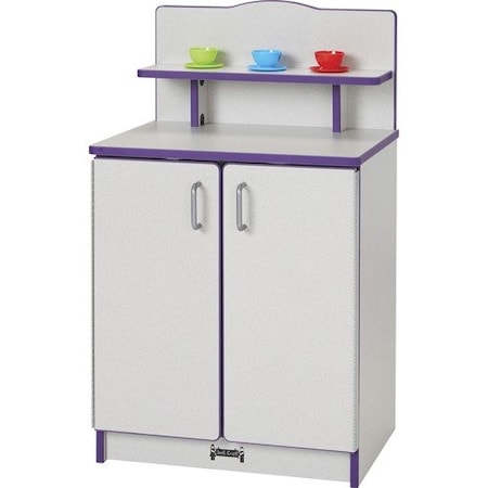 Jonti-Craft Play Kitchen Cupboard, PE Edge, 20inWx15inDx33-1/2inH, Gray JNT2407JCWW004